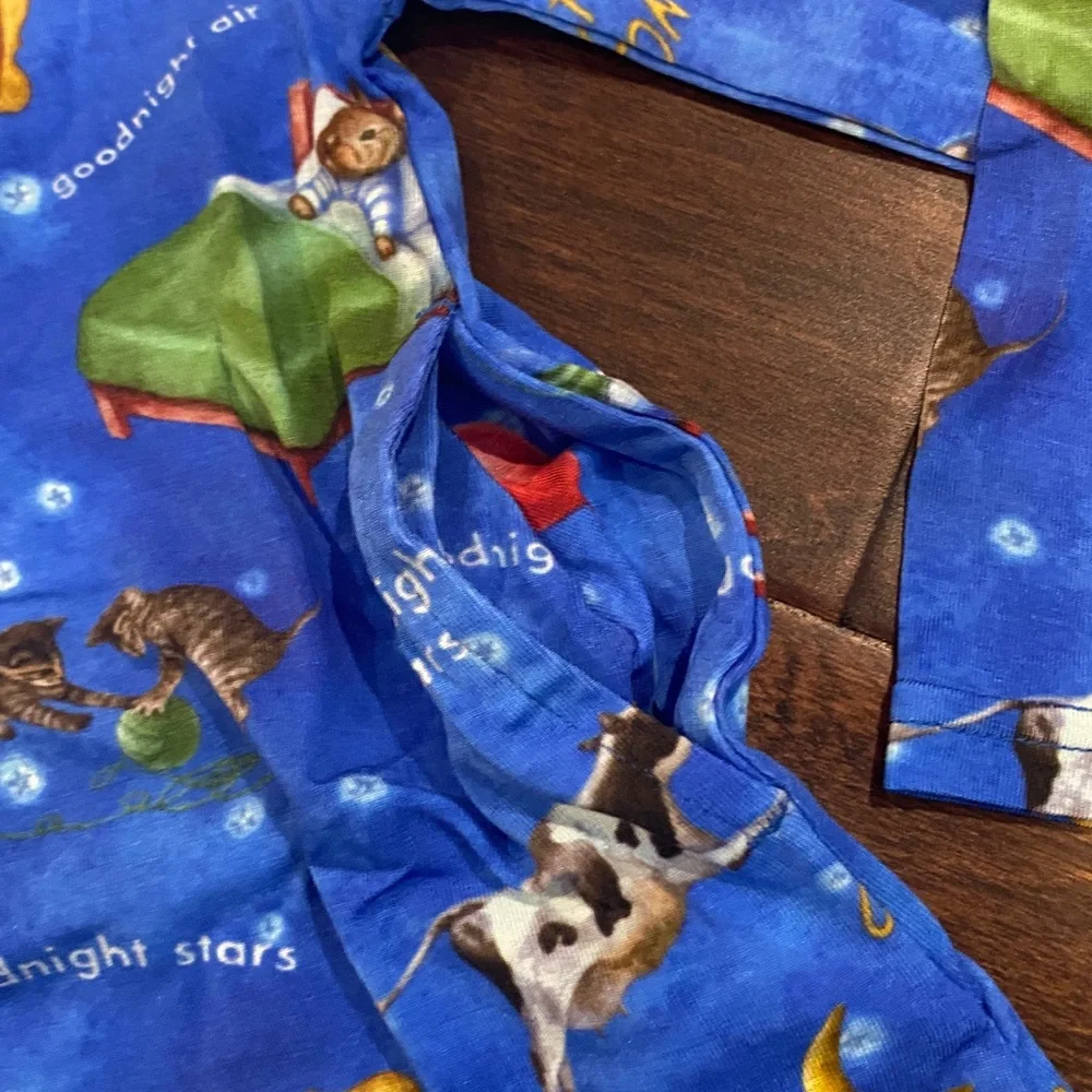 Little Legends Modal Blue Goodnight Moon Lounge Dress Nightgown 2T NWT - Picture 5 of 8